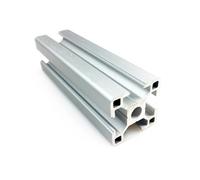 GTPBAO Cadre d'extrusion linéaire 30 x 30 mm, profilé en aluminium anodisé argent 3030, tube carré standard européen for étagères Rail extrudé(450mm 17.72")
