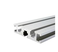 GTPBAO Cadre extrudé en aluminium 1560T, profilé de guidage linéaire anodisé argent 15 x 60 mm for équipement de clôture industrielle Rail extrudé(700mm 27.56" long)