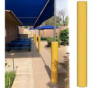 GTPBAO Coussin de Poteau de Basket-Ball Rond Rembourrage pour Poteaux D'auvent - Jaune Coussin pour Poteau De Panier De Basket Housses pour Poteaux Extérieurs (plomberie/Garage)(H 6 Ft,Dia 4.5'')