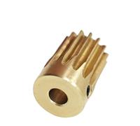 GTPBAO Engrenage cylindrique 0,5 module 0,5M 15T 16T 17 dents Engrenage droit en laiton Alésage de 3 mm à 5 mm Pignon à dents droites Matériel d'arbre(15T 3mm bore)