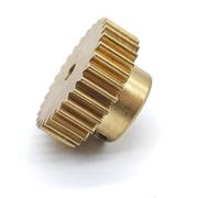 GTPBAO Engrenage cylindrique à pignon droit en cuivre de 0,5 m, 98 dents, module 0,5, 98 dents, avec pas, diamètre 50 mm, épaisseur des dents 5 mm Matériel d'arbre(6.35mm bore)