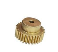 GTPBAO Engrenage cylindrique en laiton 0,5 module 77 dents, 39,5 x 5 mm, pignon de transmission 0,5 m, 77 dents, avec marchepied Matériel d'arbre(6MM BORE)