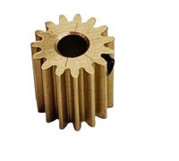 GTPBAO Engrenage cylindrique en laiton de 0,5 module, 10 mm d'épaisseur, dents complètes, pignon droit, dents droites de 0,5 m, pignon de moteur de transmission Matériel d'arbre(17T 3.17mm bore)