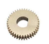 GTPBAO Engrenage droit en cuivre, module 0,5, 43 dents, trou en D, dents droites, pignon d'entraînement, 0,5 M, 43 dents, engrenage cylindrique plat mécanique Matériel d'arbre(10x9mm D BORE)