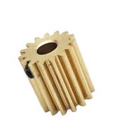 GTPBAO Engrenage droit en laiton 0,5 module 16 dents 17 dents Engrenage cylindrique 3 mm à 5 mm d'alésage 0,5 M 16T 17T Pignon Vis M3 Matériel d'arbre(17 teeth 3.17mm bore)