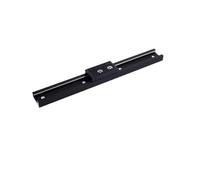 GTPBAO Guide linéaire noir SGR25 intégré à double axe, Rail coulissant de 70mm de largeur avec 4 roues, bloc coulissant SGB25-4UU for le travail du bois rail de chargement(1200mm 47.24" long)