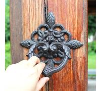 GTPBAO Heurtoir de Porte Heurtoir De Porte Intérieur et Extérieur, Poignée De Porte en Fer Forgé Antique pour Café Cour Épicerie, Support Mural