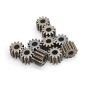 GTPBAO Lot de 10 engrenages droits à dents fines de 0,5 module, alésage de 1,98 mm, engrenage droit plat, arbre de 2 mm, métallurgie des poudres à base de fer, 0,5 m Matériel d'arbre(10t 5mm thick)