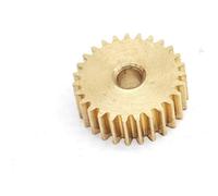 GTPBAO Lot de 2 engrenages plats en cuivre de 0,5 m, 20 dents, module 0,5, 20 dents, pignon droit, diamètre extérieur 11 mm, épaisseur 3 mm Matériel d'arbre(3mm loose fit)