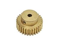 GTPBAO Pignon en laiton à dents droites, Module 0.7, 82T, engrenage droit avec pas de 0.7M, engrenage cylindrique à 82 dents, vis M4 Quincaillerie d'arbre(11mm bore)