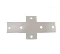 GTPBAO Plaque de connexion croisée for profilé en aluminium 5050, support d'angle pulvérisé à 6 trous, fixation de Joint de renfort plat Profilé Accessoires