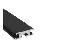 GTPBAO Profilé aluminium noir 1030 type H, rail d'extrusion 10 x 30 mm, rainure de 6,2 mm, cadre de rail linéaire for boîtier d'ordinateur, meubles de bricolage Rail extrudé(400mm 15.75" long)