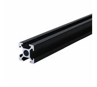 GTPBAO Profilé en aluminium 1515, cadre extrudé anodisé noir, profilé de rail linéaire standard européen for armoire, clôture, rack de bricolage Rail extrudé(550mm 21.65" long)