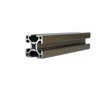 GTPBAO Profilé en aluminium standard européen 3030, tube carré coloré 30 x 30 mm, rail linéaire for meubles, cadres, étagères d'affichage Rail extrudé(Brown,350mm 13.78")