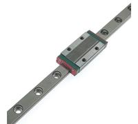 GTPBAO Rail de guidage de mouvement linéaire MGN7, nickelé, largeur de 7mm, avec bloc coulissant MGN7H, for Machines robotiques CNC à monter soi-même rail de chargement(800mm 31.5" long)