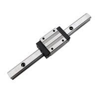 GTPBAO Rail de guidage linéaire HGR20 avec chariot, Rail coulissant à mouvement linéaire de 20mm de largeur HGH20HA, bloc coulissant allongé for axe XYZ rail de chargement(120mm 4.72" long)