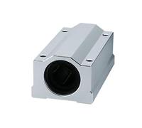 GTPBAO Roulements à billes à mouvement linéaire de Type Long, bloc de douille coulissante en aluminium SCS8LUU SCS10LUU SCS12LUU for Rail d'arbre d'imprimante 3D CNC arbre poste(SCS10LUU)