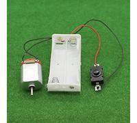 GTPBAO Science de l’énergie Moteur électronique Mini DIY, kit de modèles de Circuit Simple, 16500 TR/Min, 130 kit de Moteur avec boîtier de Stockage de Batterie 2 x AA Moteur Projets
