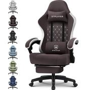 GTPLAYER Chaise de Bureau et de Gaming avec Coussin à Ressorts ensachés, accoudoirs et Repose-Pieds articulés, Chaise d'ordinateur Ergonomique à Dossier Haut avec Support Lombaire, Supporte 150 kg