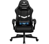 GTPLAYER Chaise de Jeu, de Bureau, de Massage, Ergonomique, pour Gamer, appuie-tête, Coussin Lombaire rembourré, Fauteuil pivotant