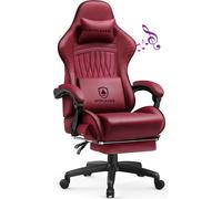 GTPLAYER Chaise de jeu ACE PRO, Chaise de bureau ergonomique Accoudoirs inclinables Avec repose-pieds, Haut-parleur Hi-Fi, Atmosphère sonore impressionnante, Rouge