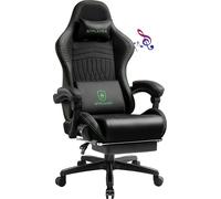 GTPLAYER Chaise de jeu ACE PRO, Chaise de bureau ergonomique Accoudoirs inclinables Avec repose-pieds, Haut-parleur Hi-Fi, Atmosphère sonore impressionnante, Vert