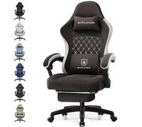 GTPLAYER Chaise Gaming Bureau Ergonomique Fauteuil Gaming Leathaire, accoudoir inclinable, avec Repose-Pieds…