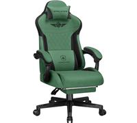 GTPLAYER Chaise Gaming, Chaise de Jeu Ergonomique en Tissu avec Soutien Lombaire, Chaise PC avec Dossier allongé, capacité de Charge jusqu'à 150 kg, Vert
