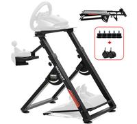 GTPLAYER Support de volant Gaming Wheel Stand pour Logitech Controller Support à inclinaison réglable PS4 Xbox PC PS5 red