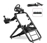 GTPLAYER Support de volant Sim Racing Steering Wheel Stand pour G920 G29 G25 G27 G923 T300RS avec support de levier de vitesse, Hauteur et angle réglables
