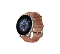 Amazfit GTR 3 Pro 3,68 cm (1.45 ) AMOLED 46 mm Numérique 480 x 480 pixels Écran tactile Marron Wifi GPS (satellite)