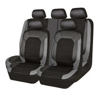 GTRFDGHT Voiture Housses De Siège Ensemble pour Suzuki Swift 2011-2023, Avant Et Arrière étanche Confortable Cuir Respirant Couvre-Siège Accessoires,D/Grey