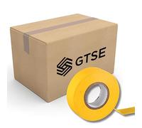 GTSE - Ruban adhésif isolant électrique jaune - 19 mm x 20 m - résistant, autocollant - protèger, regrouper, réparer des câbles - 50 rouleaux