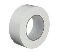 GTSE - Ruban adhésif toilé - Duct tape Gaffer Blanc - 48 mm x 50 m - 1 rouleau - résistant,imperméable - pour réparer,fixer,assembler,renforcer,étanchéifier