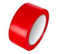 GTSE Ruban de Marquage au Sol Rouge - 100 mm x 33 m - 0,15 mm d'épaisseur - Convient aux Pistes de Danse, Gymnases et Entrepôts - 1 Rouleau