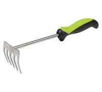 GTSG010 Râteau à Main avec Manche Ergonomique et Dents en Acier Inoxydable 310 mm