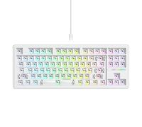 GTSP Kit de clavier Barebones personnalisé à 75 % avec joint d'étanchéité et silencieux, clavier de jeu mécanique TKL, PCB, commutateur 3 broches/5 broches remplaçable à chaud avec RVB orienté au sud