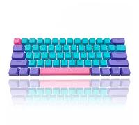 GTSP - Lot de 61 touches Ducky One 2 mini touches, 60 %, pour clavier mécanique, profil OEM, RVB, PBT avec extracteur de touches pour commutateurs Cherry MX SK 61/Joker (touches uniquement) Bleu