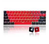 GTSP Lot de 61 Touches Rouges 60% PBT OEM Ducky avec extracteur de Touche pour commutateurs Cherry MX (Milan A