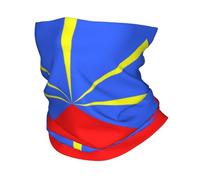 GTTDFASJ Bandanas Multifonctionnels 974 Île de la Réunion des Bandeaux aux couleurs de l'Hiver cache-Cou des Hommes coupe-Vent Wrap Visage Écharpe pour le Ski de Réunionnais Fier Guêtre Bandeau