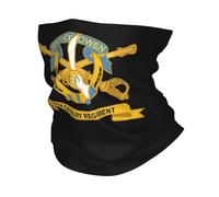 GTTDFASJ Bandanas Multifonctionnels Armée 7e régiment de cavalerie avec ruban BR Bandana cache-cou imprimé masque écharpe chaud masque visage randonnée pêche adulte respirant