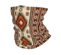 GTTDFASJ Bandanas Multifonctionnels Bandeau d'hiver à imprimé géométrique aztèque ethnique natif du sud-ouest Navajo mexicain cache-cou écharpe tubulaire de course bandana pour le visage