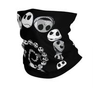 GTTDFASJ Bandanas Multifonctionnels Bandeau d'hiver en spirale émotionnelle Jack Skellington pour Halloween cache-cou pour homme randonnée chasse foulard bandana pour le visage