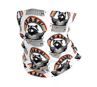 GTTDFASJ Bandanas Multifonctionnels Bandeau d'hiver rétro Live Fast Eat Trash en forme de raton laveur pour homme cache-cou randonnée cyclisme tube écharpe bandana guêtre