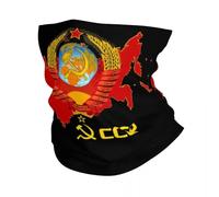 GTTDFASJ Bandanas Multifonctionnels CCCP avec drapeau de l'Union soviétique pour le ski le cyclisme pour homme et femme écharpe enveloppante cagoule communiste russe de l'URSS