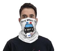 GTTDFASJ Bandanas Multifonctionnels C'est ce que je fais je conduis une petite voiture et je connais des choses drôles. Citations policières. Bandana cache-cou foulard magique couvre-chef cyclisme.