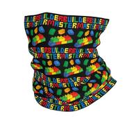 GTTDFASJ Bandanas Multifonctionnels Constructeur de briques blocs drôles bâtiment maître constructeur jouets bandana cache-cou hommes femmes hiver randonnée ski écharpe guêtre couverture visage