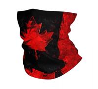 GTTDFASJ Bandanas Multifonctionnels d'hiver avec drapeau du Canada pour femme cache-cou coupe-vent écharpe pour le ski bandeau patriotique canadien