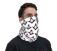 GTTDFASJ Bandanas Multifonctionnels Franc-maçon Compas Maçonnique Bandana Cou Guêtre Imprimé Visage Écharpe Multi-usage Bandeau de Sports de plein air Unisexe Adulte d'Hiver