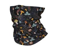 GTTDFASJ Bandanas Multifonctionnels imprimé champignons sauvages de la forêt sombre cache-cou foulard masque facial multi-usages randonnée pêche unisexe adulte toutes saisons